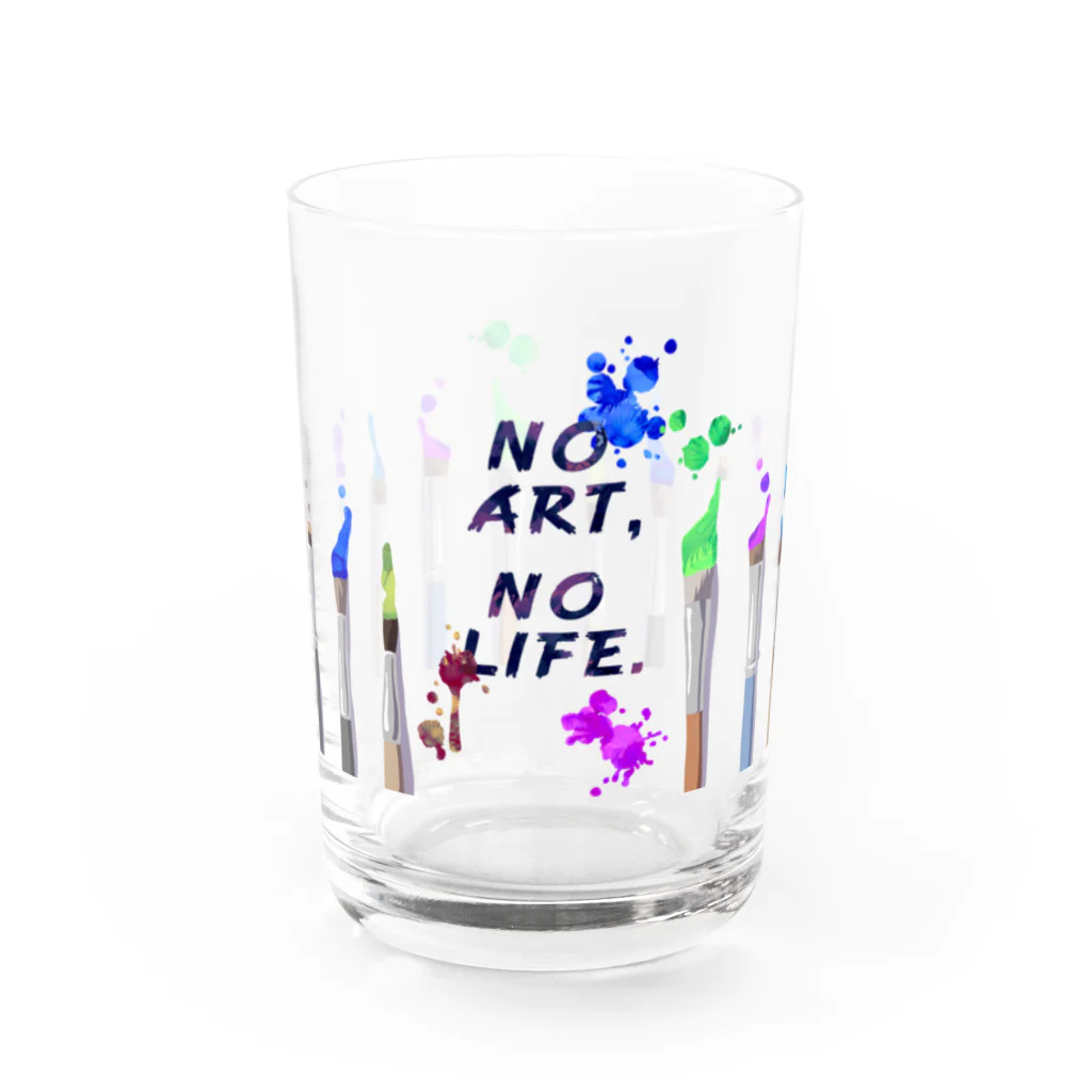 ひのいろ研究室　購買部のNO ART,NO LIFE. Water Glass :front