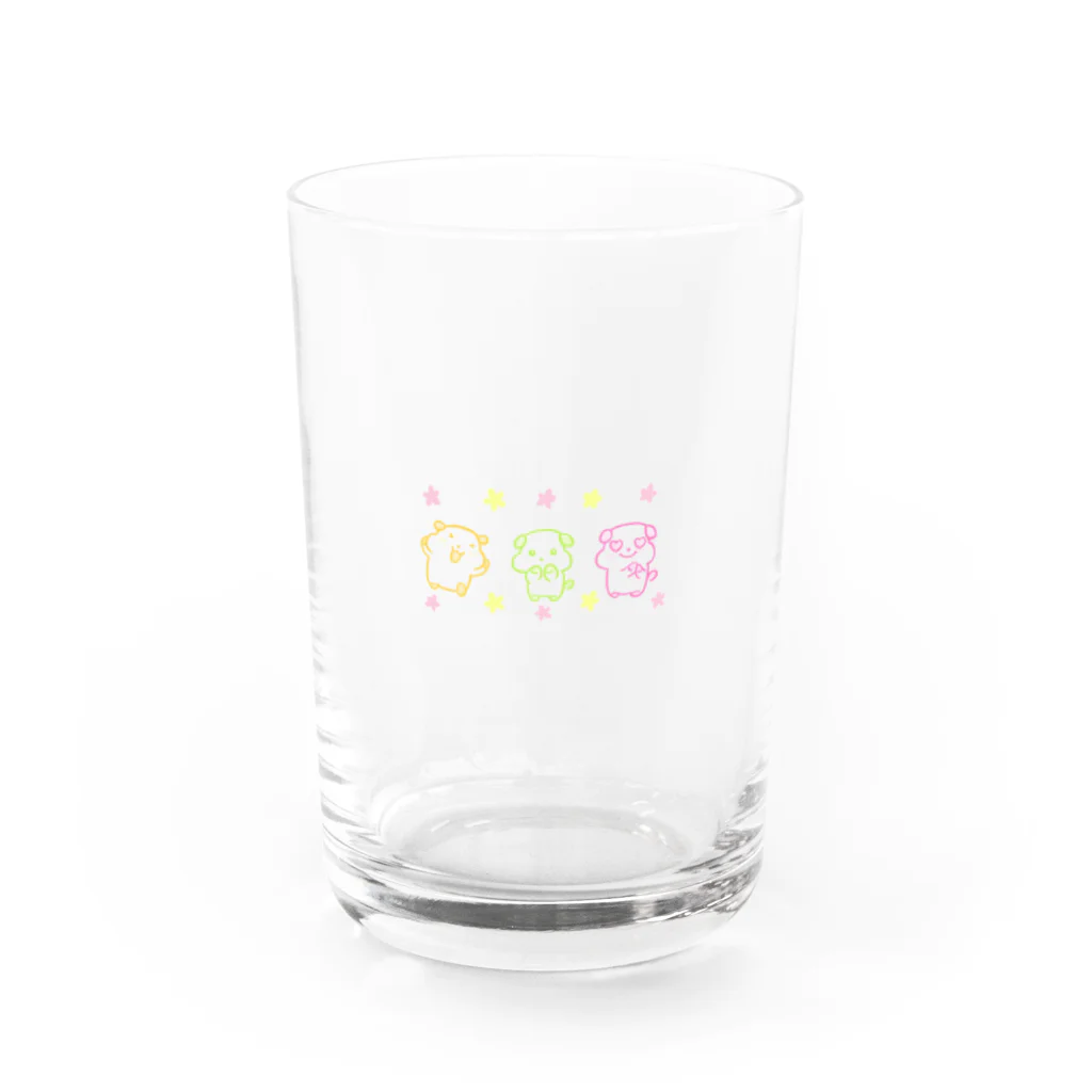 どんぐり🌈🍀のColorful MAME Water Glass :front