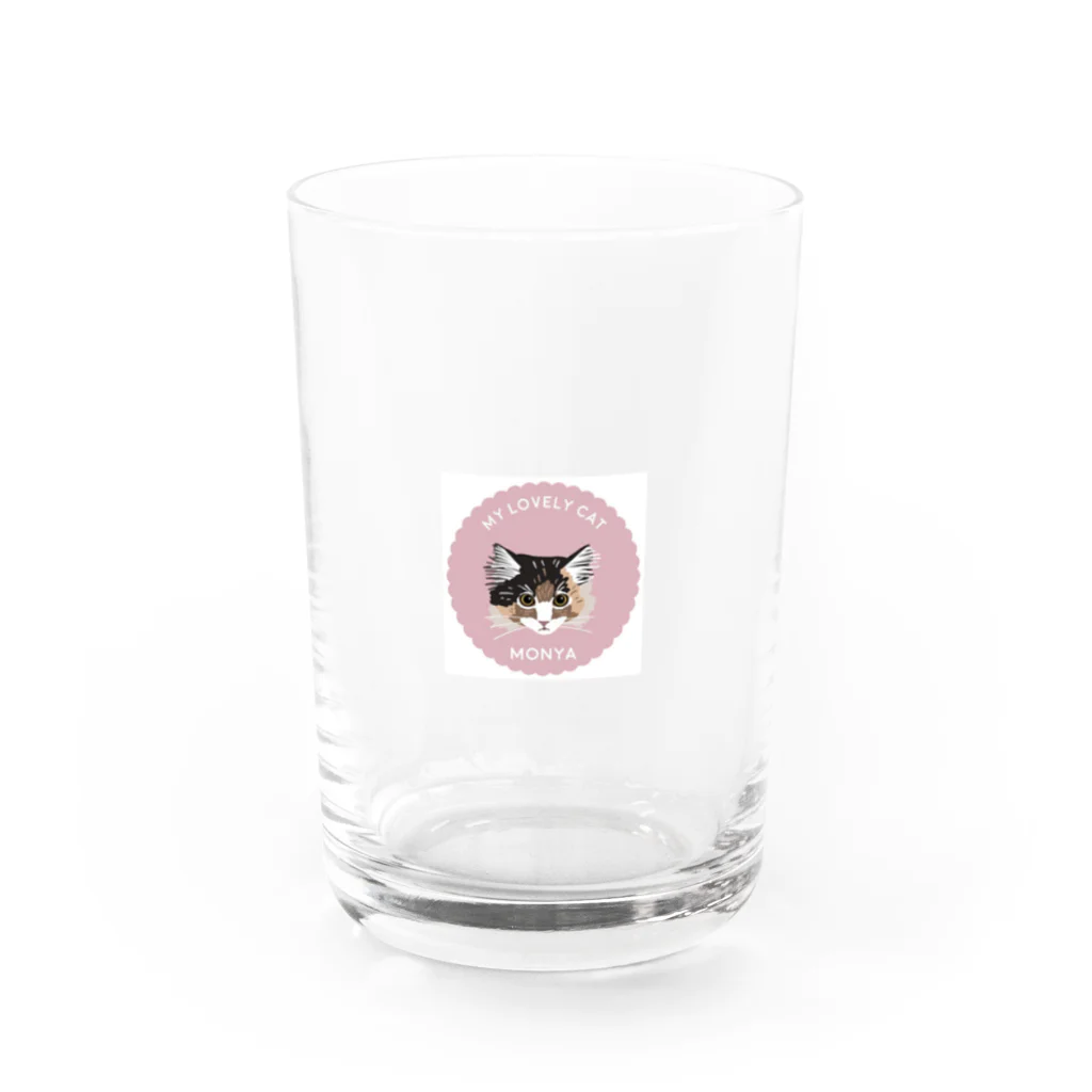 もふもふ屋のmonya Water Glass :front