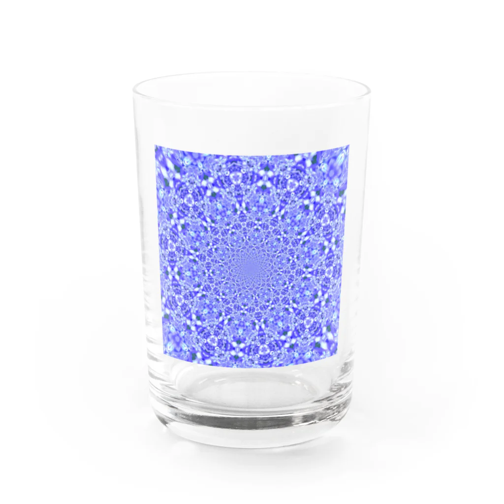 Flower kaleidoscopeの紫陽花万華鏡 Water Glass :front