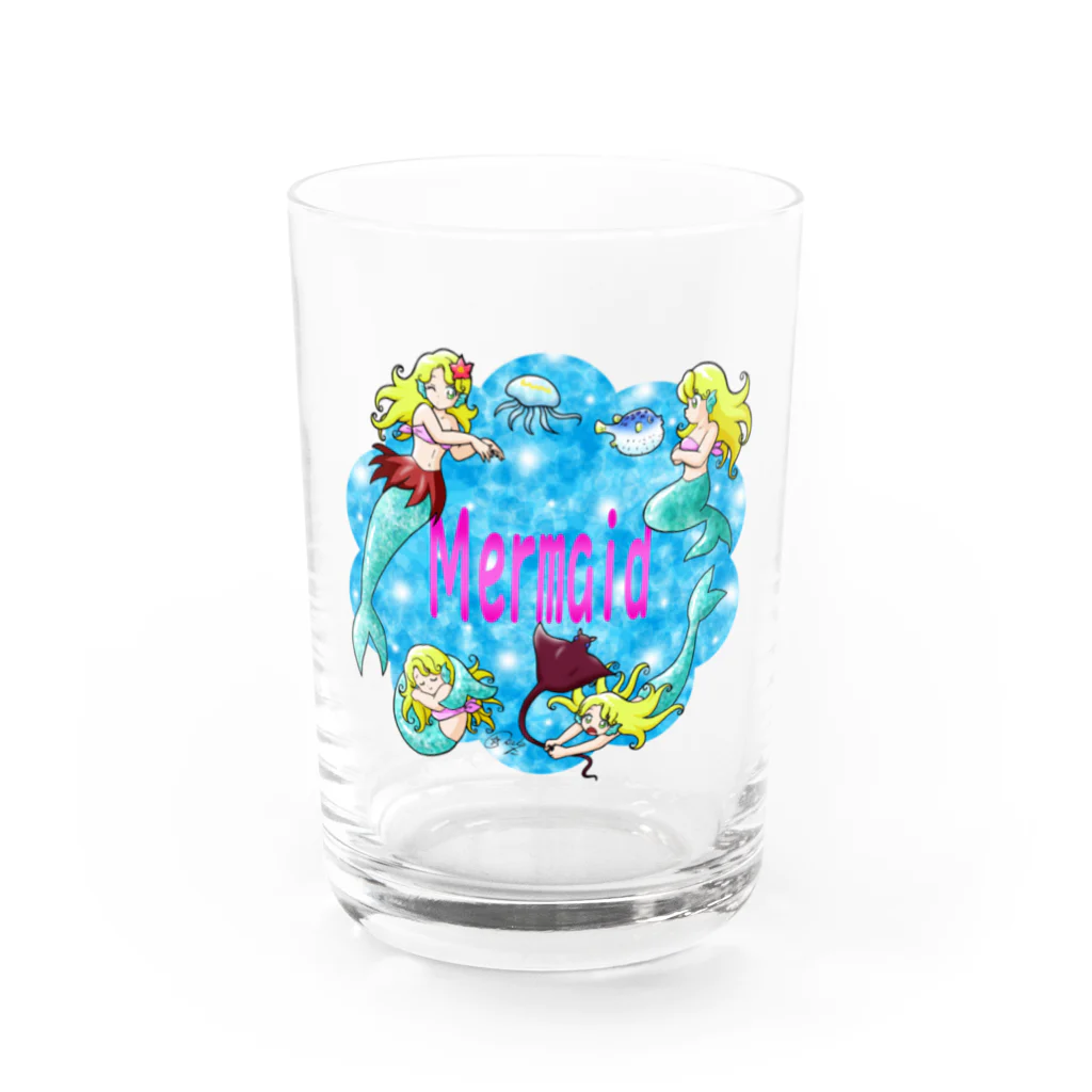 ほしまろずの人魚ちゃん Water Glass :front