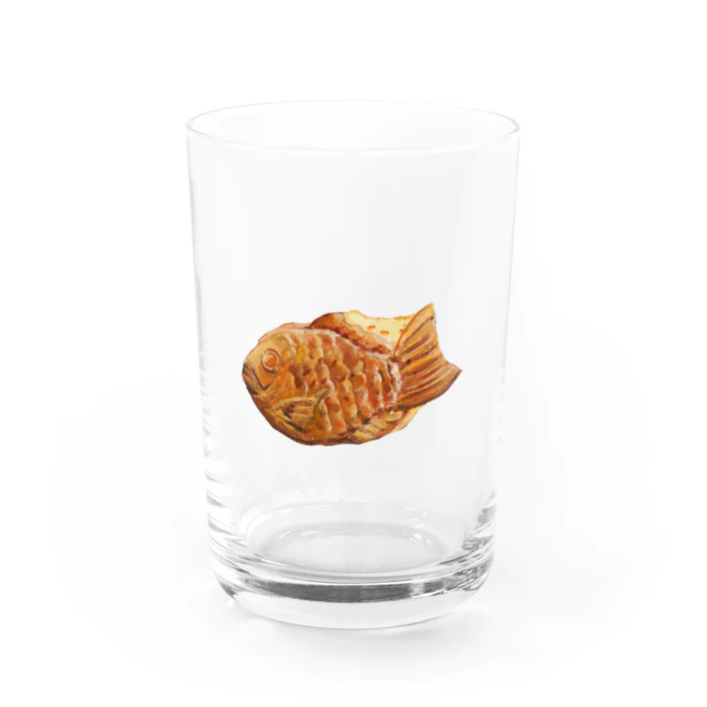 カワダクニコのたい焼き Water Glass :front