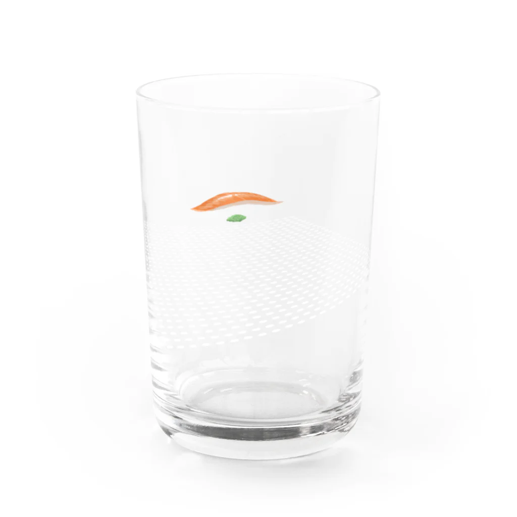 鬼畜変態魑魅魍魎五十四傑の寿司W.I.P.-鮭 Water Glass :front