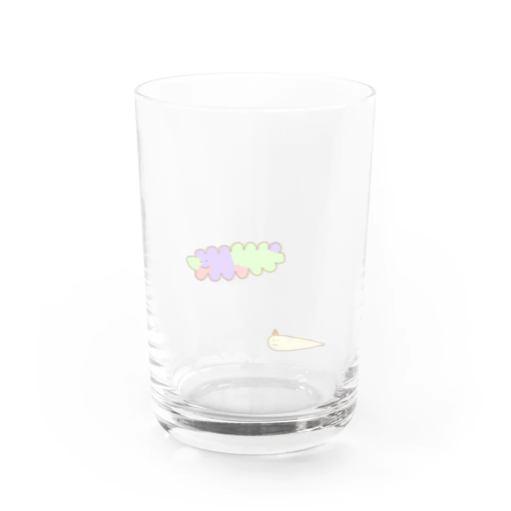 pipiのふわふわとげとげ Water Glass :front