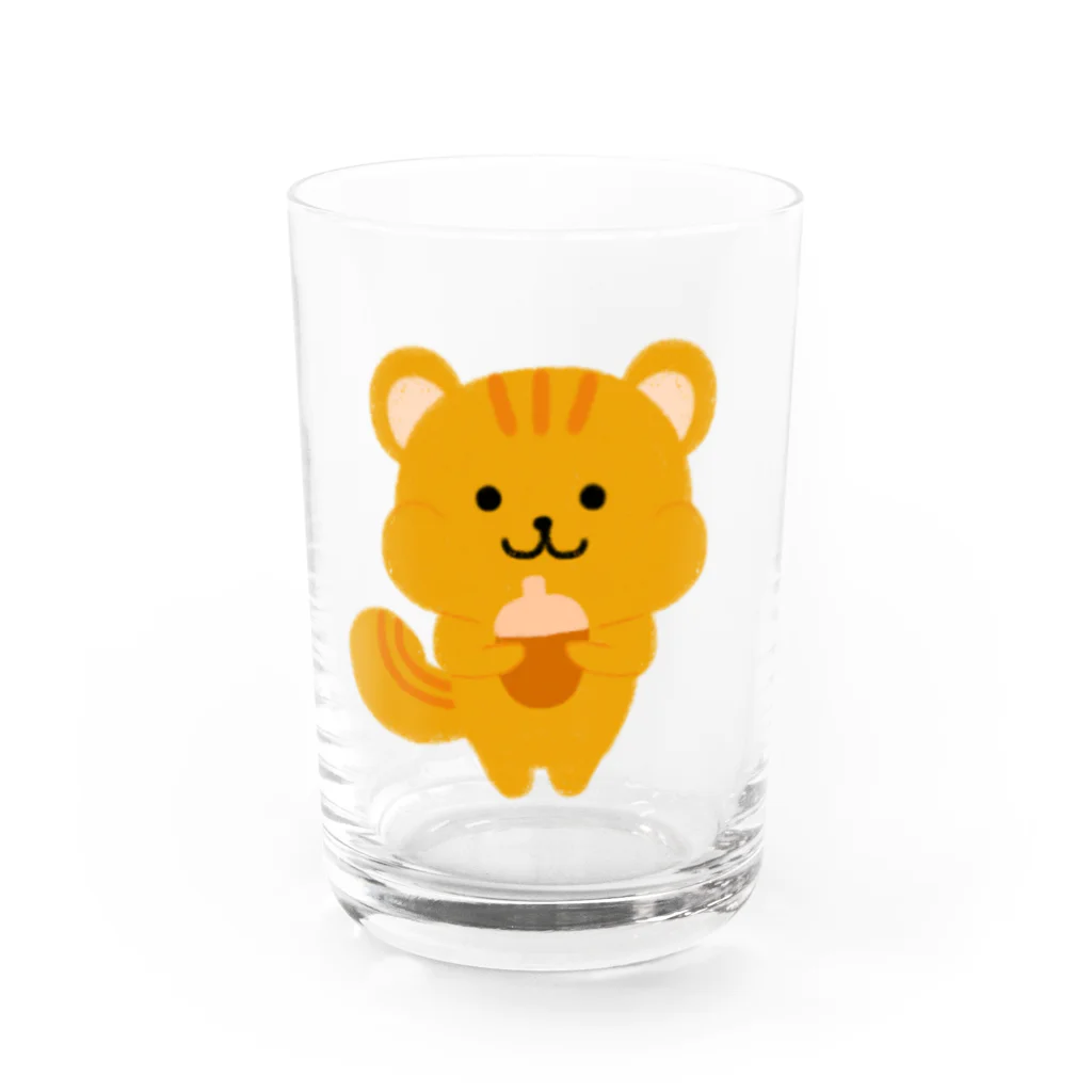 もちぱっちのリスさん Water Glass :front