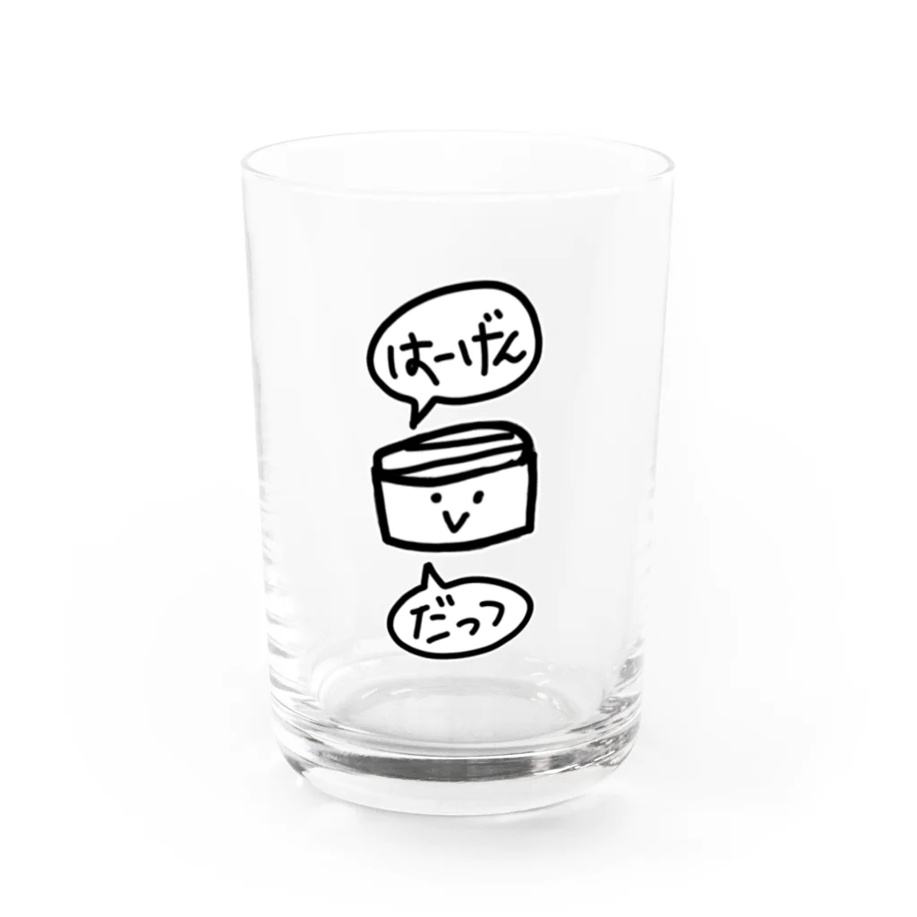 りんごやさん。のはーげんだっつ Water Glass :front