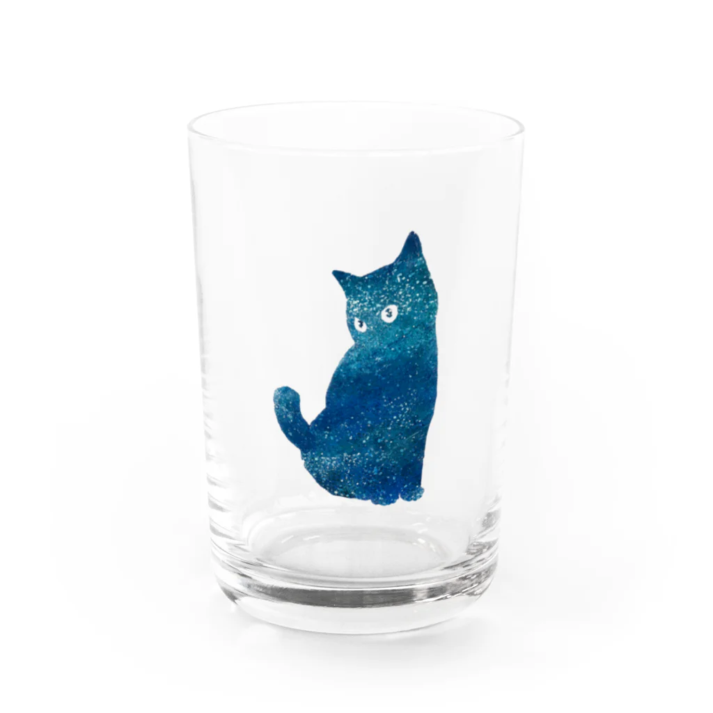 WAMI ARTの宇宙猫 Water Glass :front