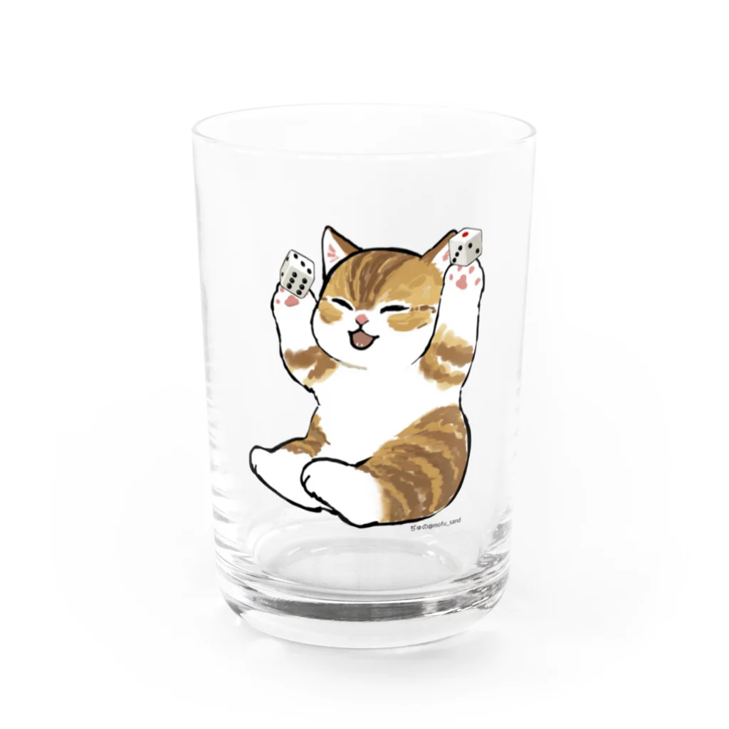ボードゲームショップあそびばの喜ぶ猫 Water Glass :front