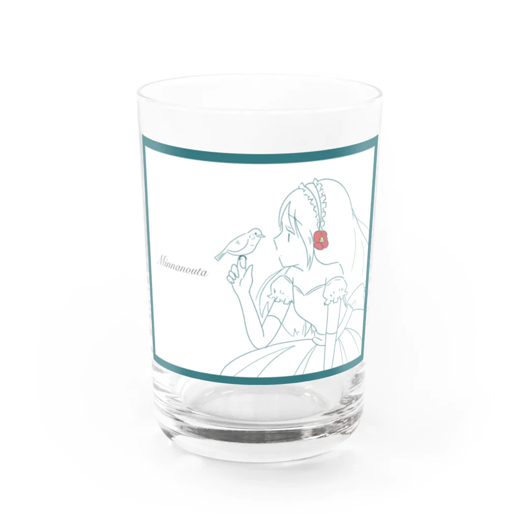 みんなのうたの【みんなのうた】椿のお姫様 Water Glass :front
