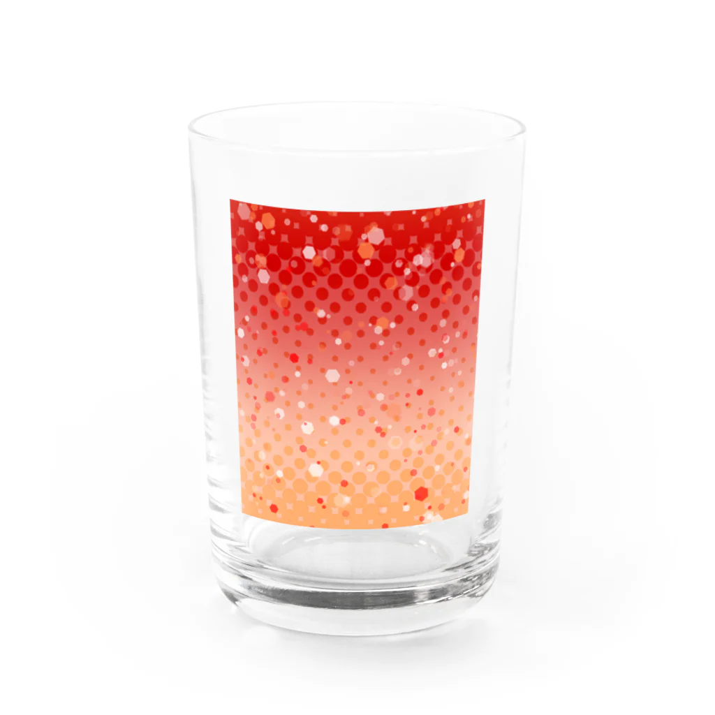 七色金魚鉢のクランベリーオレンジソーダ Water Glass :front