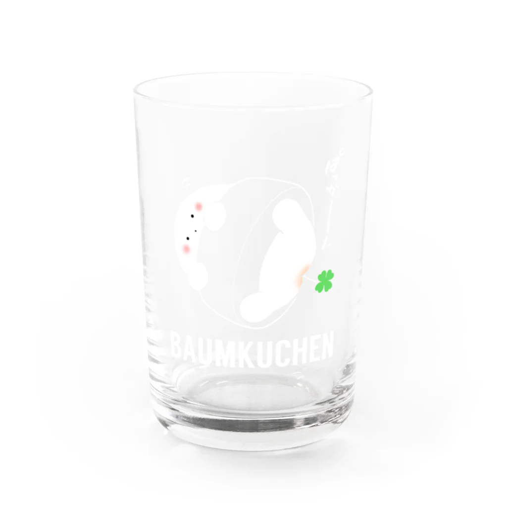 ゆるり堂のカラーでぱっかーん白 Water Glass :front