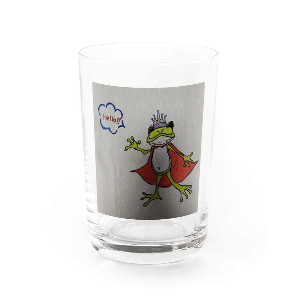 HK mr,s405 shopのHello！！  かえるの王子様 Water Glass :front