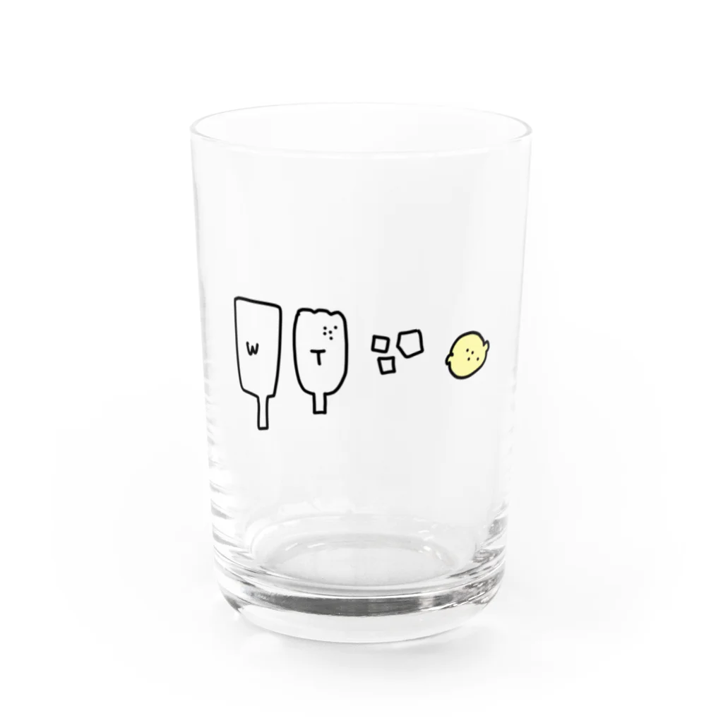 なんか編集社の飲み物足し算＝ハイボール Water Glass :front