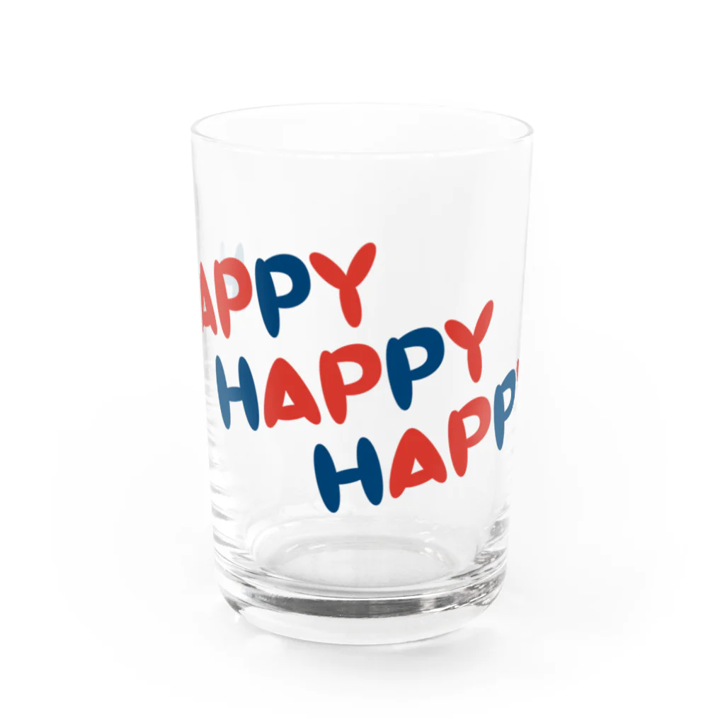 8anna storeのHAPPY HAPPY HAPPY！ Water Glass :front