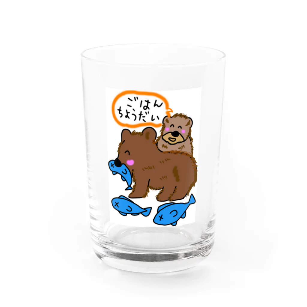 それいゆの仲良し親子シリーズ（くまさん） Water Glass :front