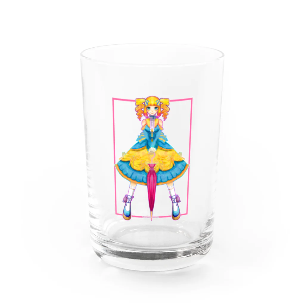 なまこの酢漬けアイテムの傘子ちゃん Water Glass :front