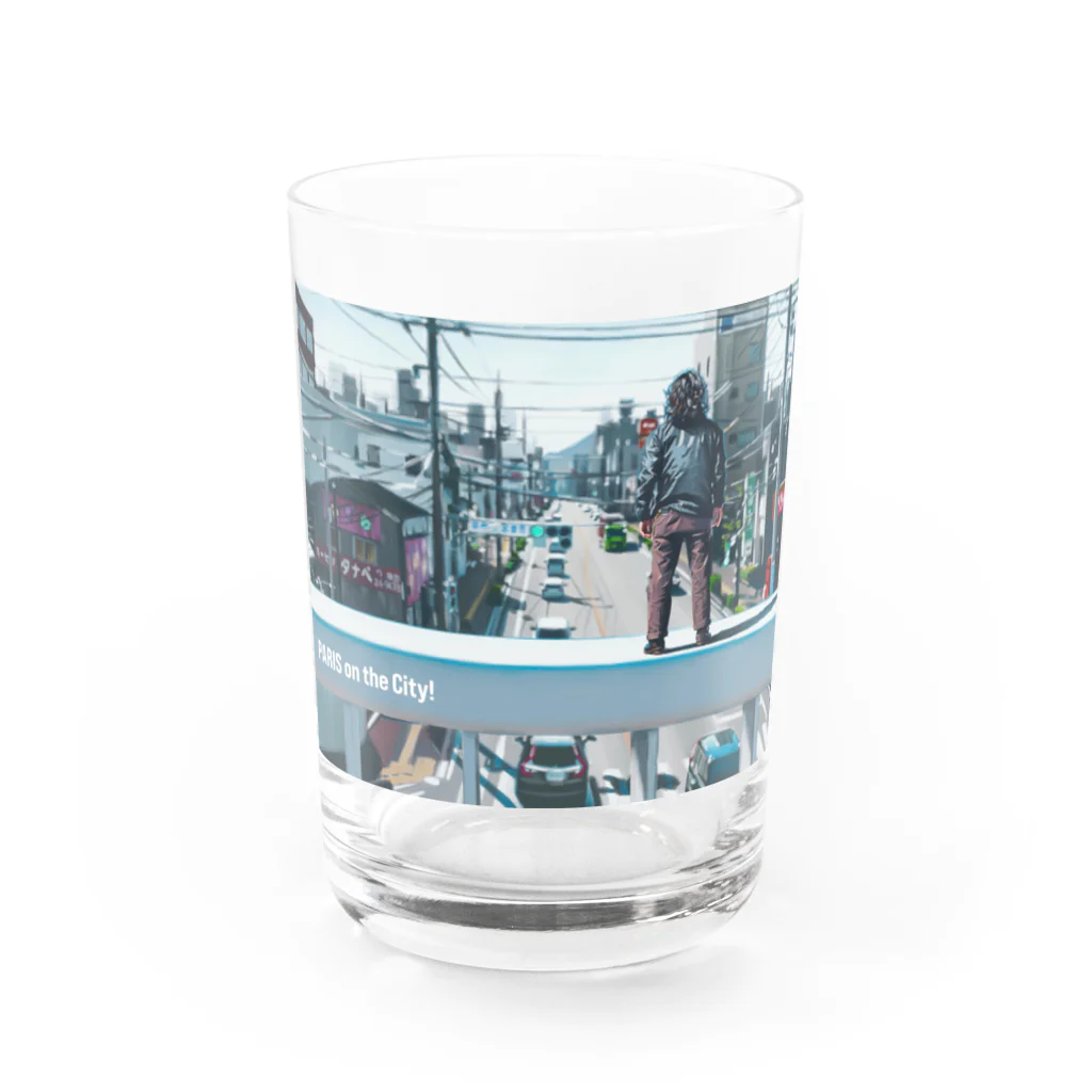 PARISshopのPARIS on the City!×コサカダイキ「愛の爆心地」 Water Glass :front