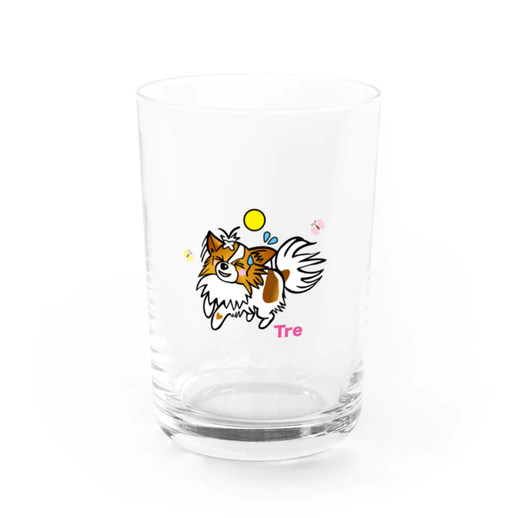 みみのお友達のトレちゃんグッズ Water Glass :front