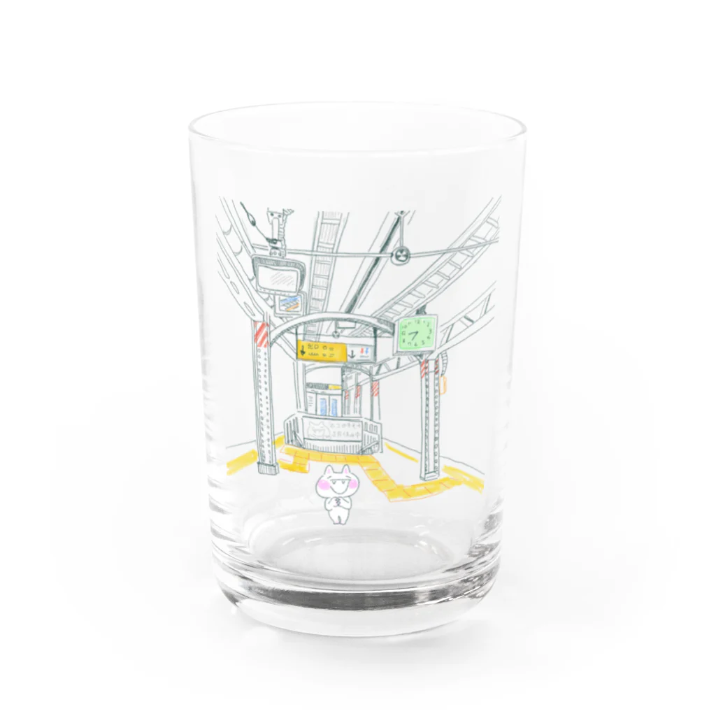 33asahiのお気に入りの駅 Water Glass :front