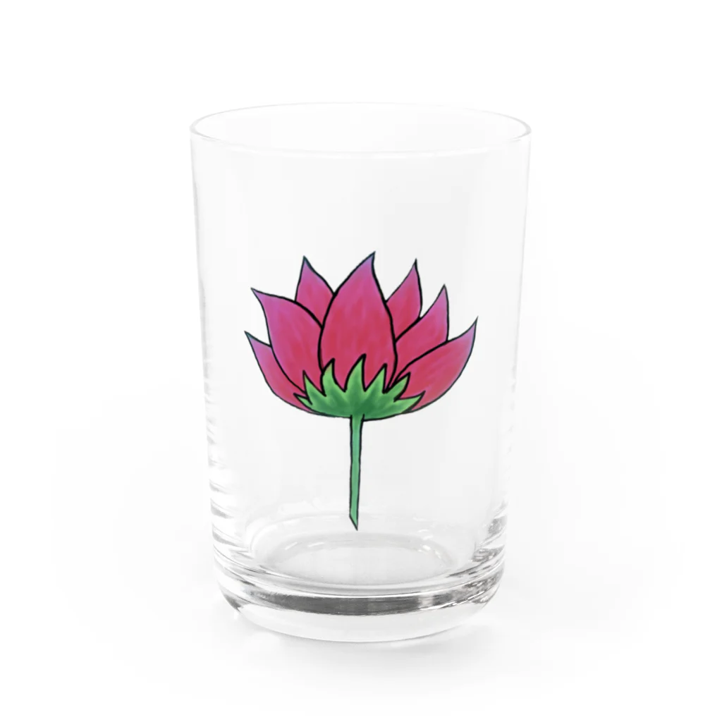まぴこMAKERのポコの花 Water Glass :front