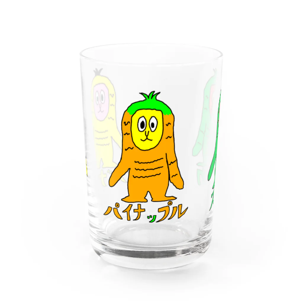 マクマク屋のお絵かきのサルのSARU！！3兄弟！！（夏限定） Water Glass :front