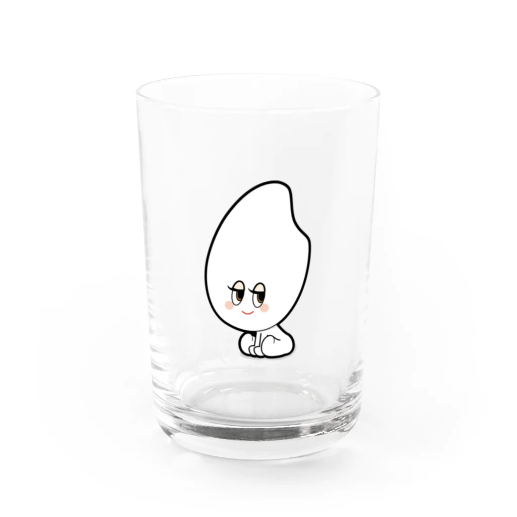 mako aiga＋米粉カフェてぃだの【てぃだ × mako aiga】ちゅらくみ ちゃん ボディ Water Glass :front