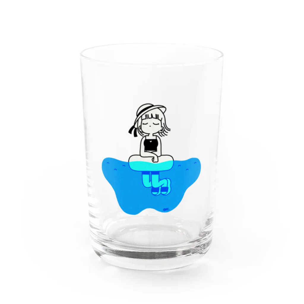 オシッコマンのうみびらき女 Water Glass :front