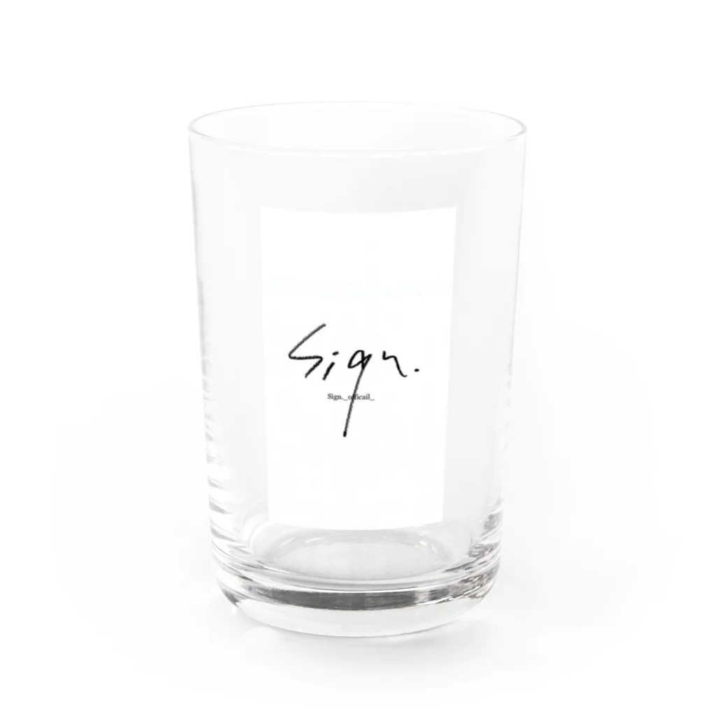 Sign.のSign. Water Glass :front