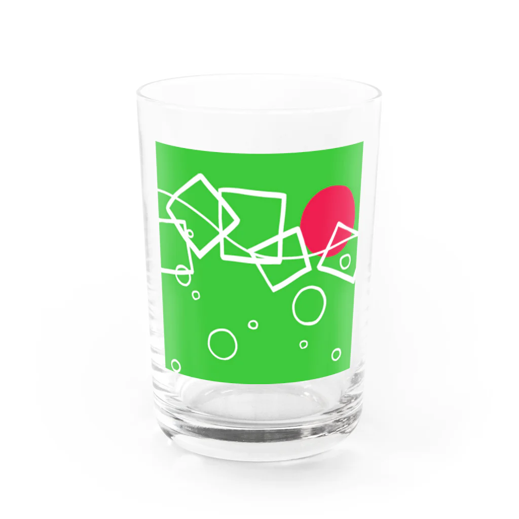 sagのmelon  soda Water Glass :front