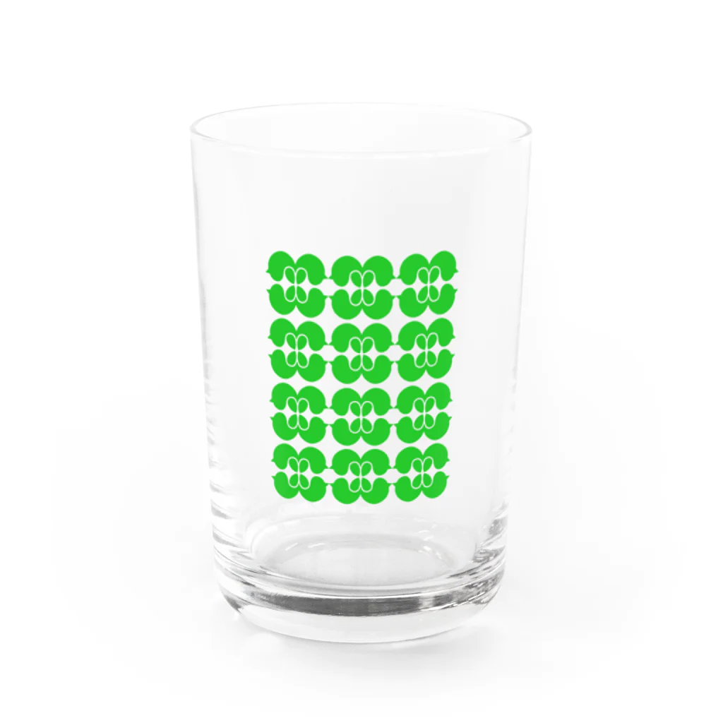 かえるのてぶくろの癒しの緑 グラス前面