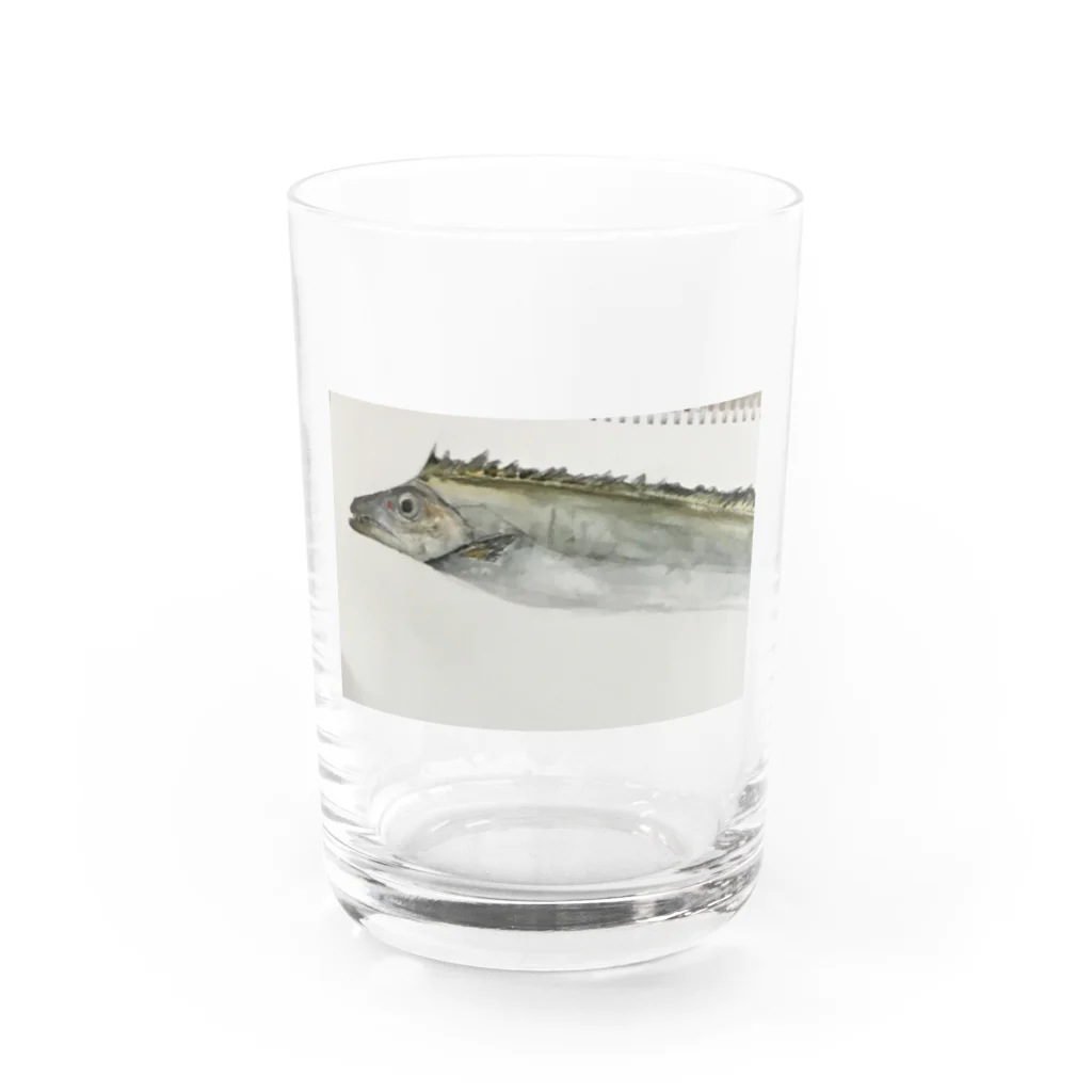 よっちーStoreのたちうおくん Water Glass :front