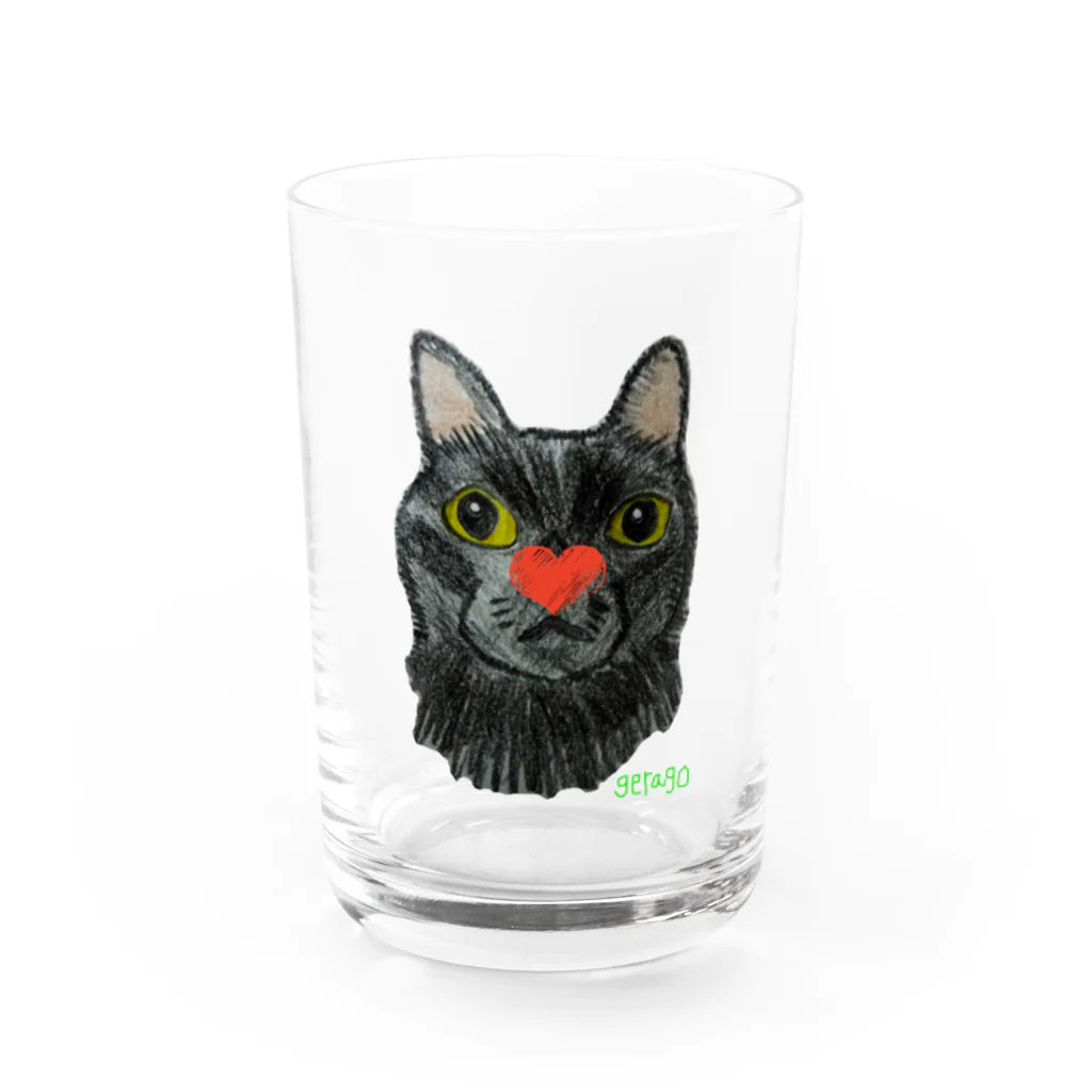 ゲラゴ商會のレオハート Water Glass :front