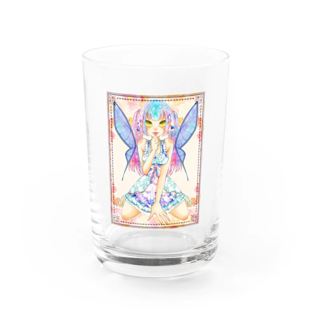 なまこの酢漬けアイテムの妖精ちゃん Water Glass :front