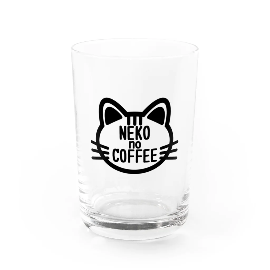 T-sukeのNEKO no COFFEE（Black/LOGO） グラス前面