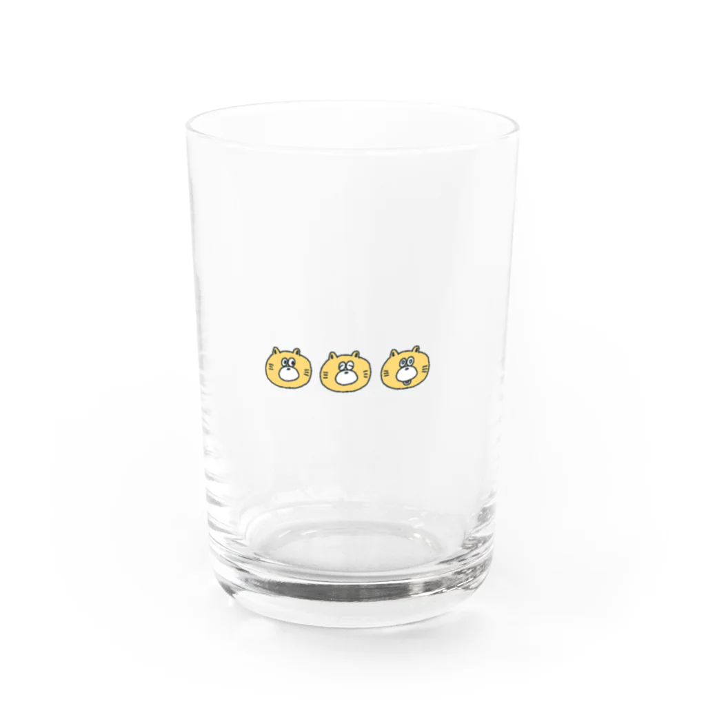 balloonartのぽんぽんねこ Water Glass :front