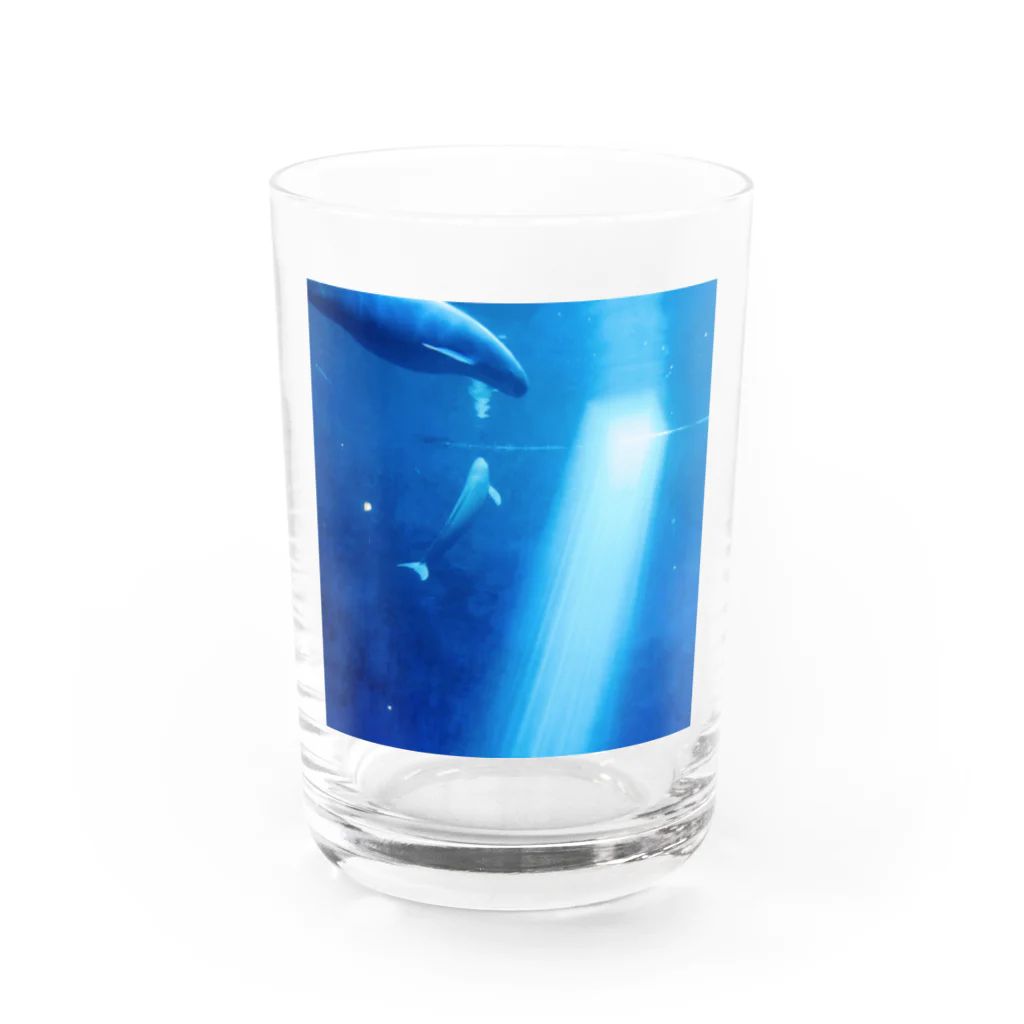 うさぎのSEA Water Glass :front