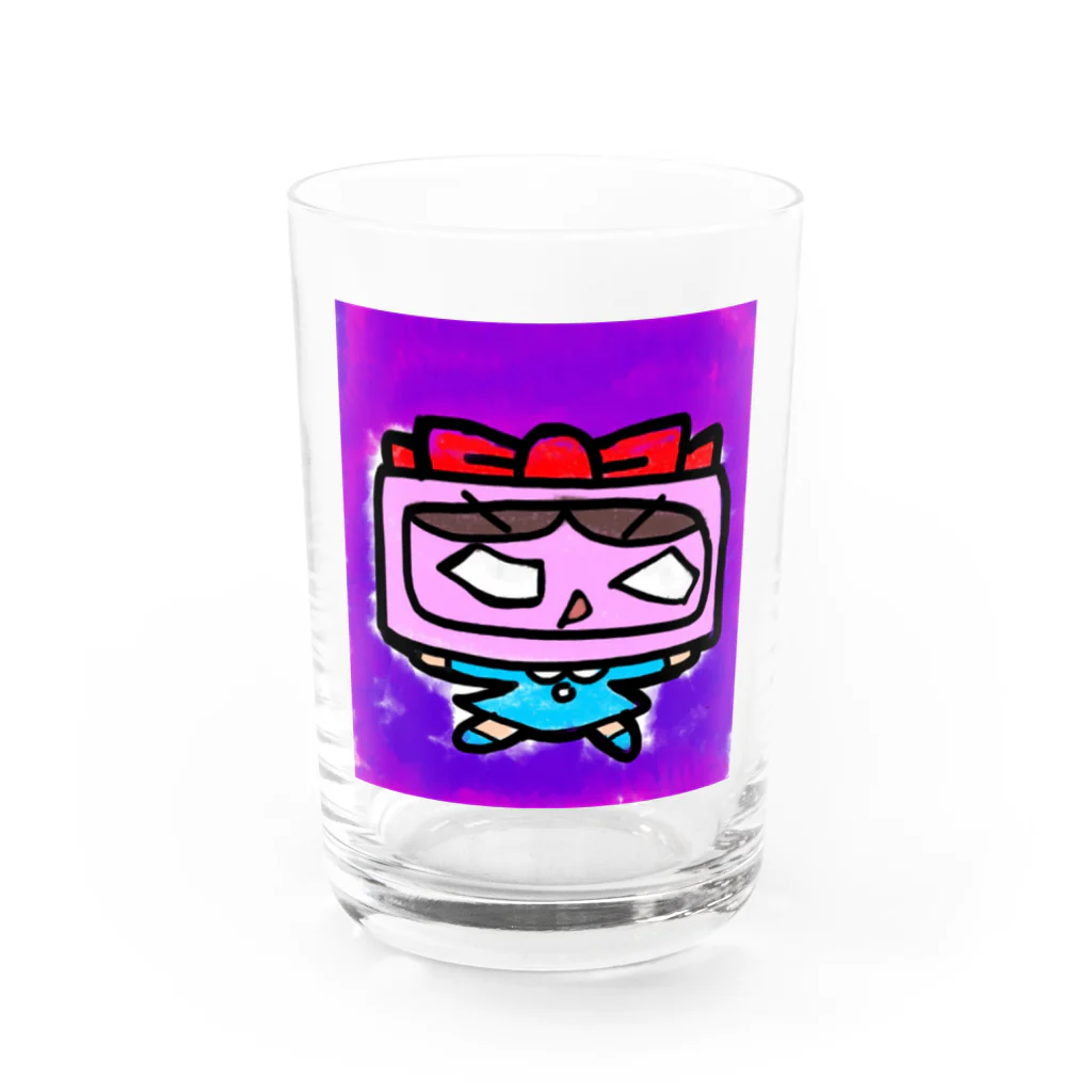 オクサバットのオドロキまくりのボタンちゃん Water Glass :front