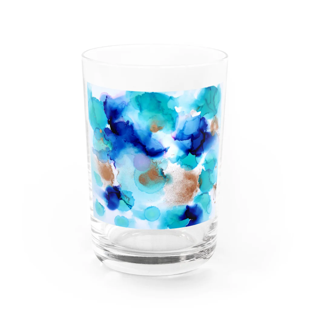 corona_homeのウォーターフラワー Water Glass :front