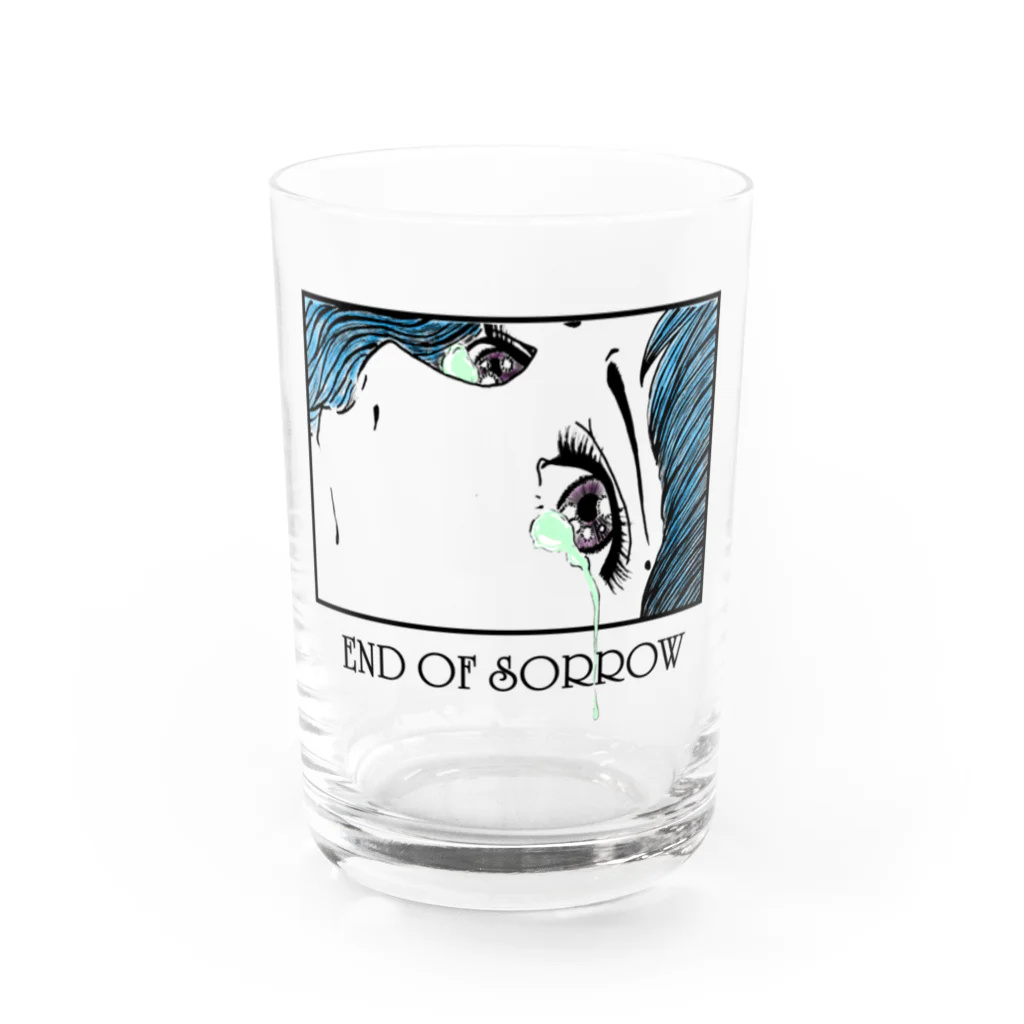 ねこだいすきばばあのEND OF SORROW Water Glass :front