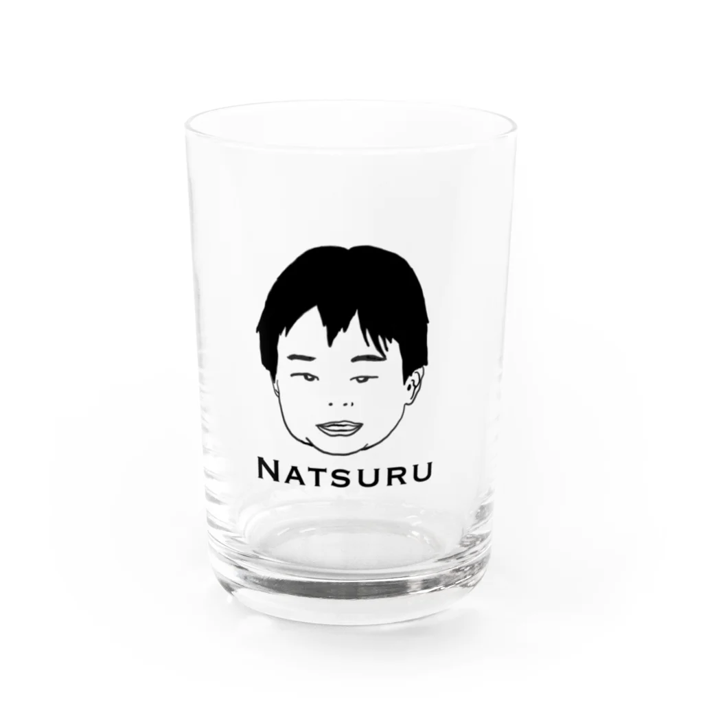 寝不足です。のNatsuru Water Glass :front