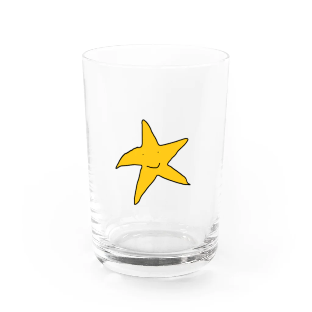 ヒトデくんのヒトデくんといっしょ Water Glass :front