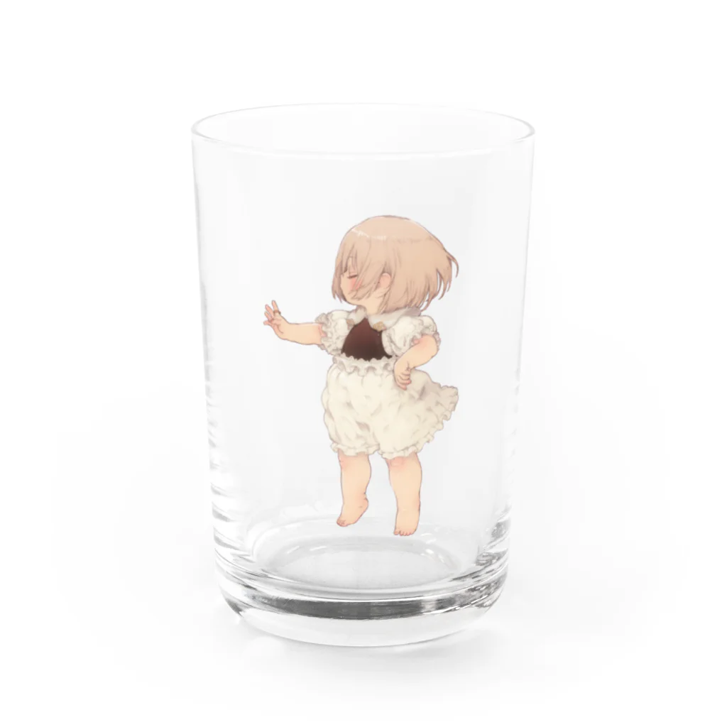 不死千代のりんぐがーる Water Glass :front