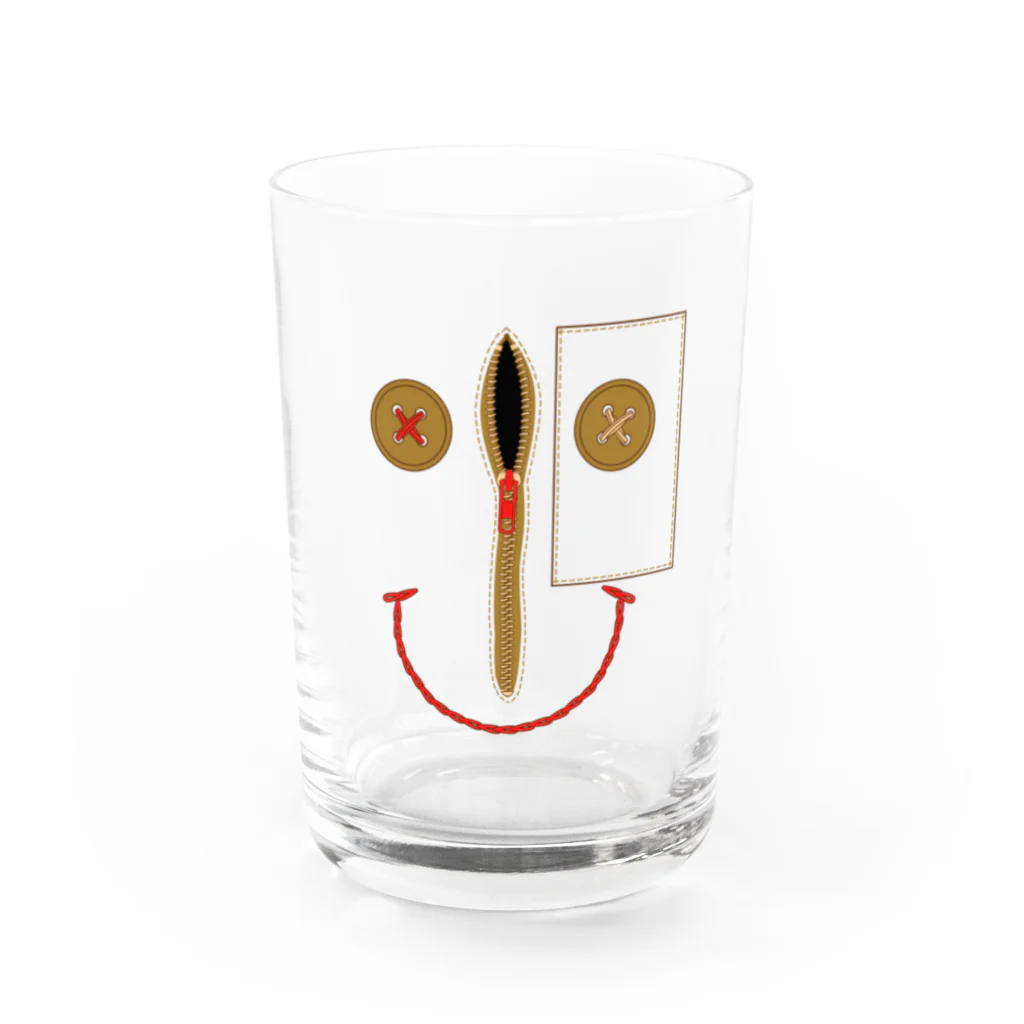 yuccoloのsewing smile Water Glass :front