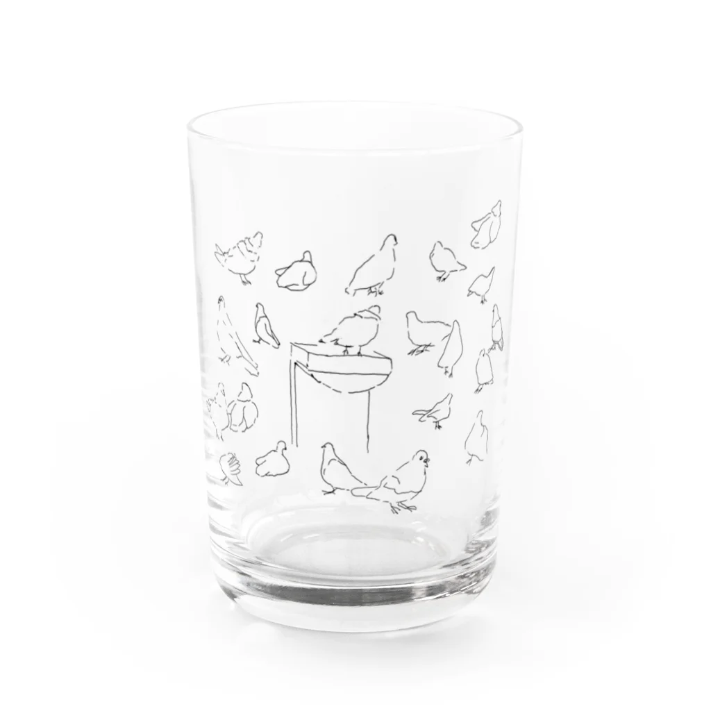 rezokunbaの水飲み場の鳩 Water Glass :front