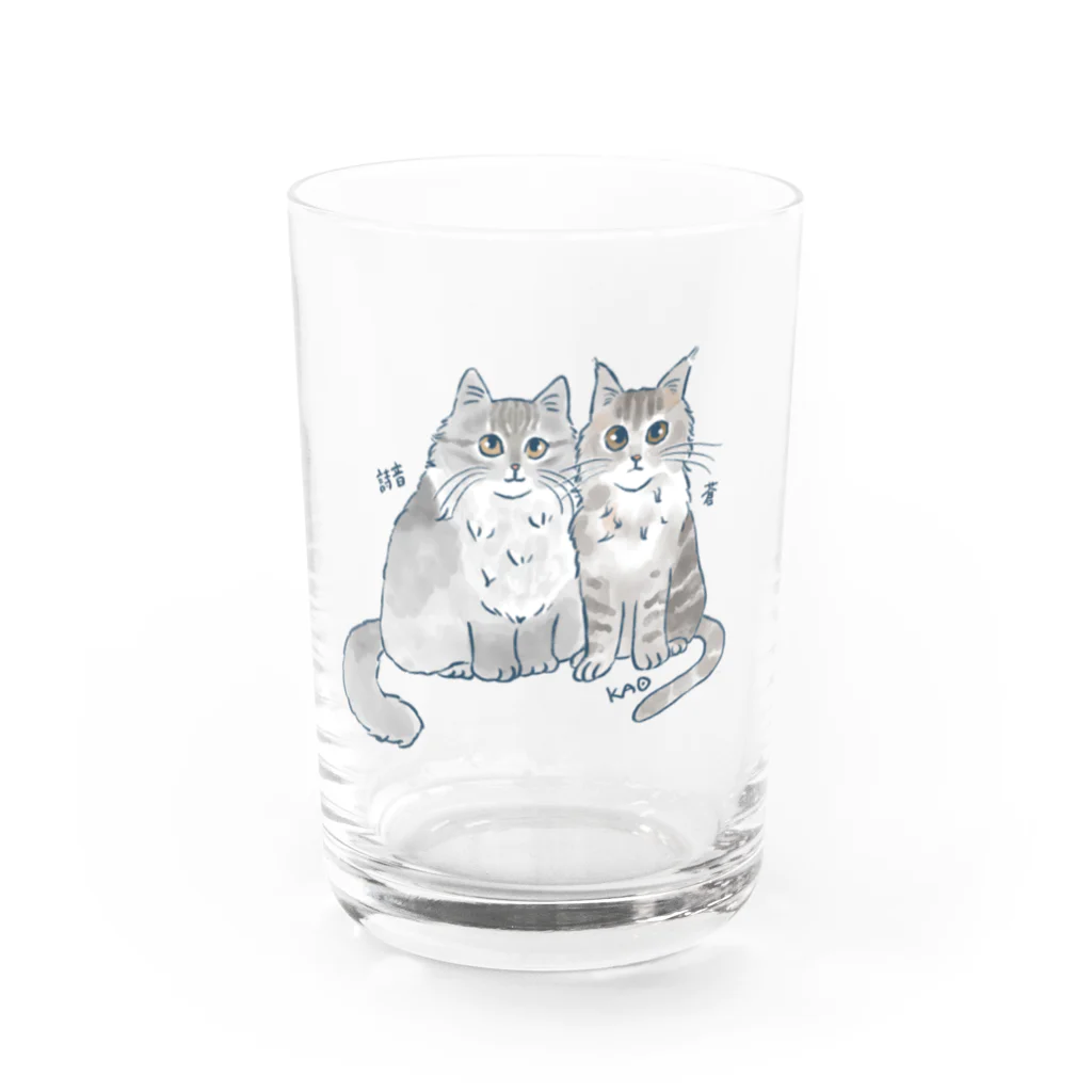 OTANEKO SHOPの詩音&蒼グッズ Water Glass :front