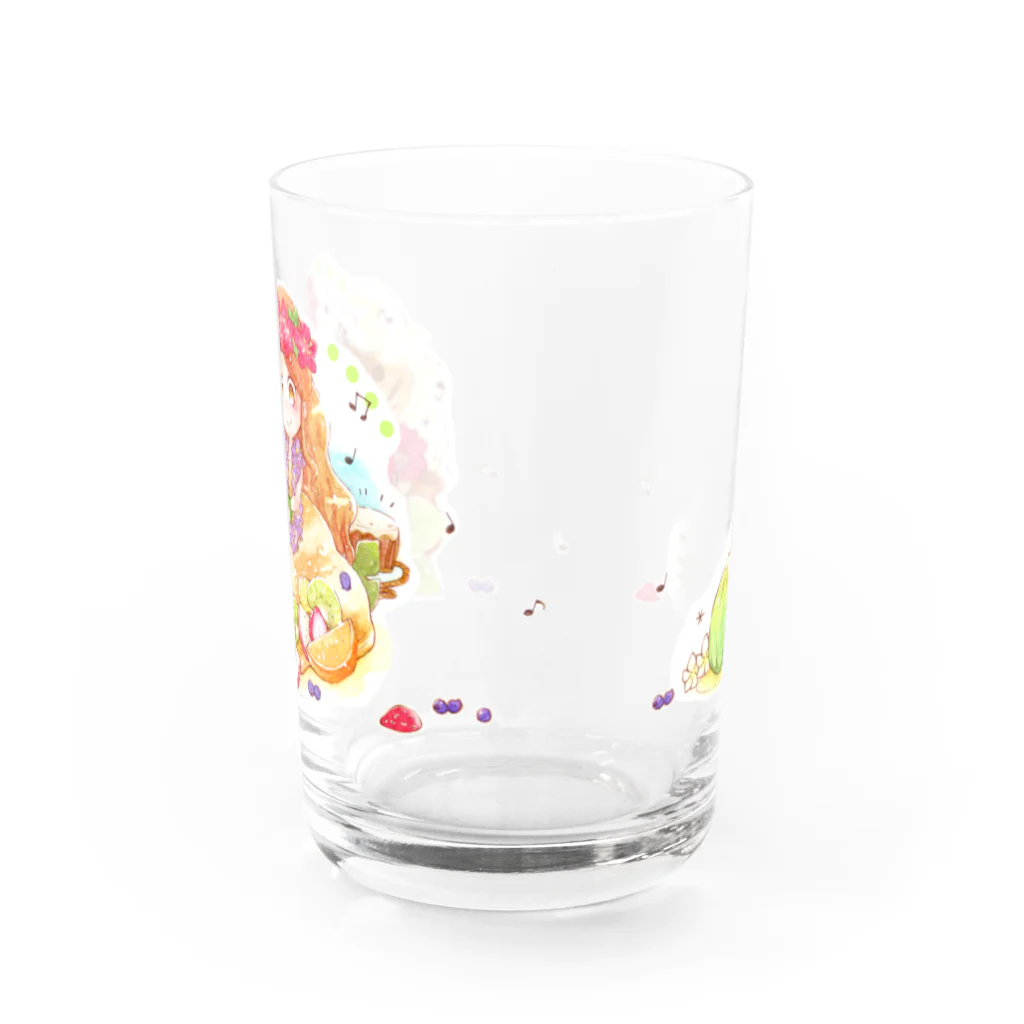 3時のおやつのALOHA DANCE Water Glass :front