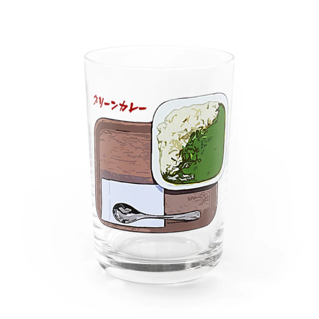 脂身通信Ｚのグリーンカレー Water Glass :front