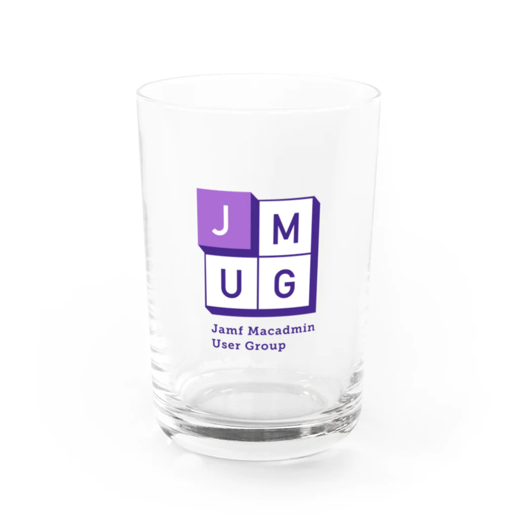 JMUGのJMUGロゴ Water Glass :front