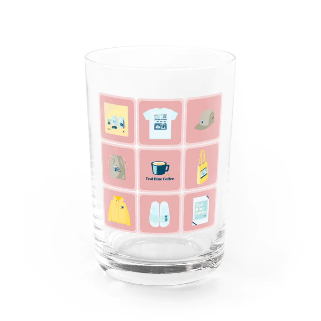 Teal Blue CoffeeのTealBlueItems _Cube PINK Ver. Water Glass :front