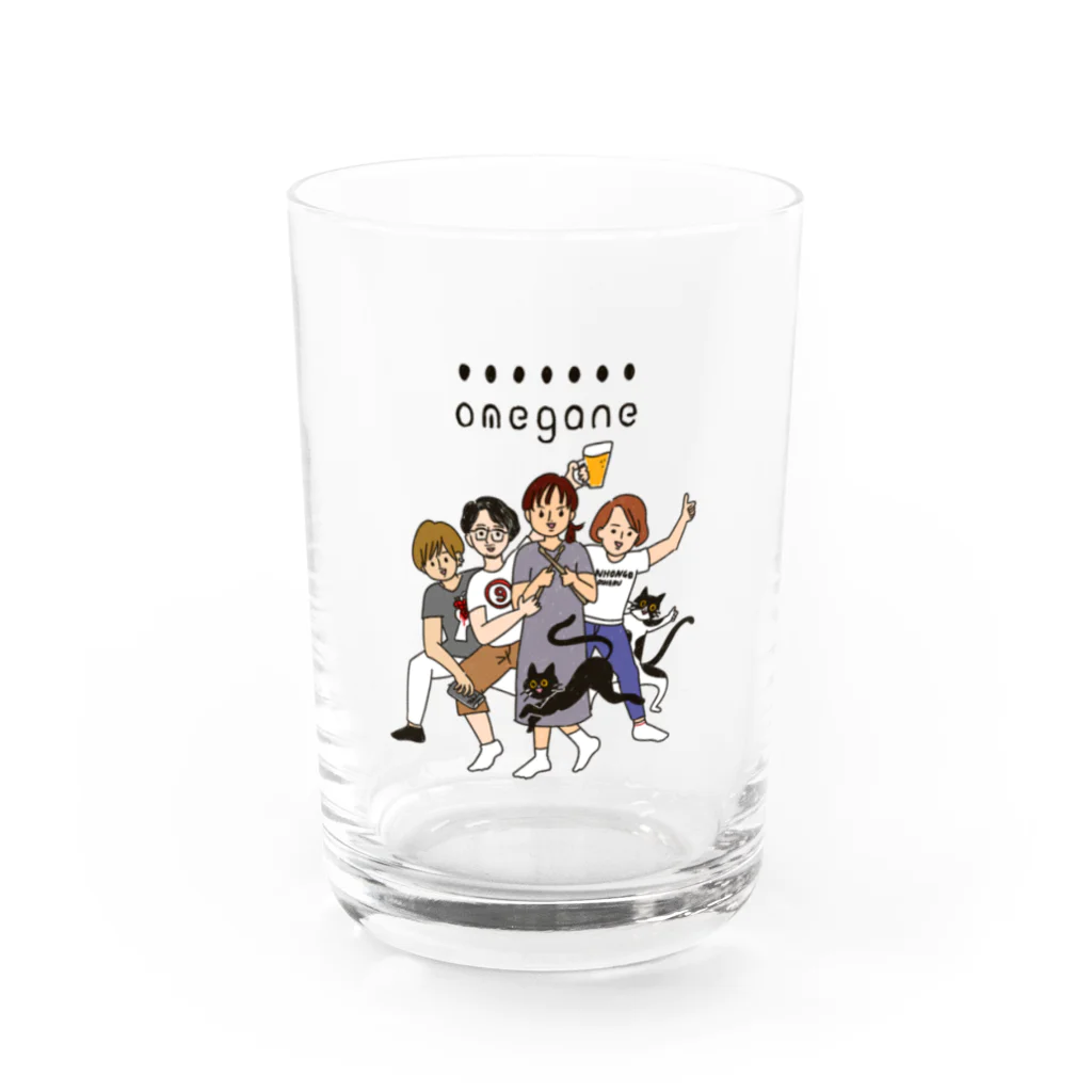 ワガママボデイのomeganeグッズ Water Glass :front